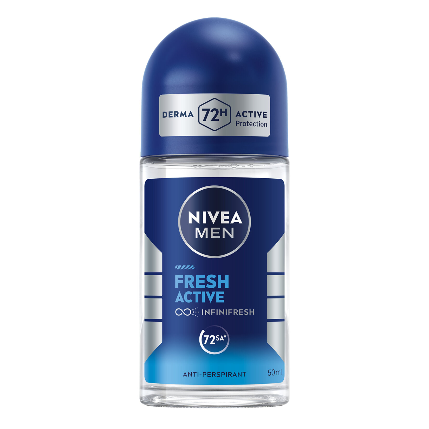 NIVEA MEN Erkek Roll-on Deodorant Fresh Active 72 Saat Anti-perspirant Koruma 50ml